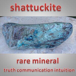 RARE shattuckite polished crystal mineral stone chunk 01